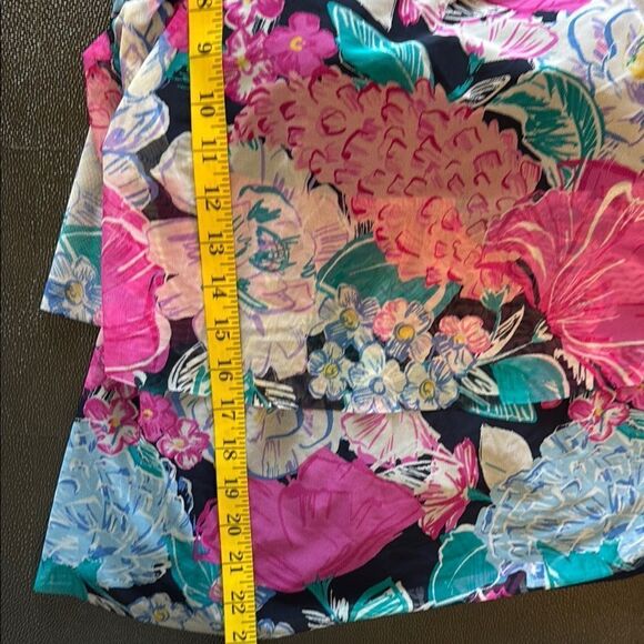 Kim Rogers Floral Takini SwimTop - Pink and Blue size Large - Picture 7 of 9